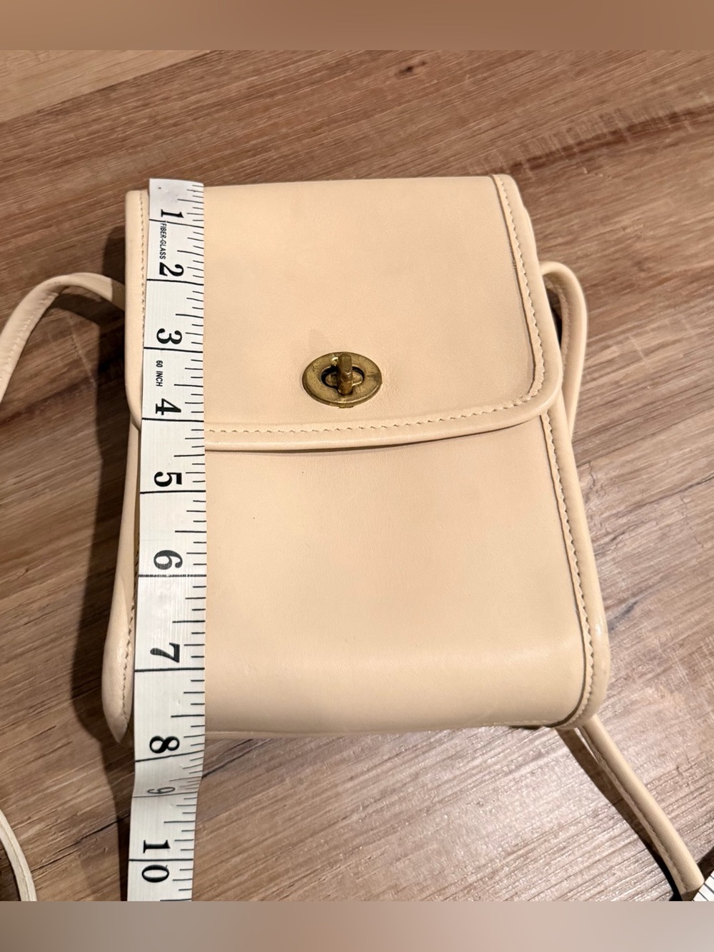 Vintage Coach Scooter Crossbody Bag Cream - Picture 11 of 12